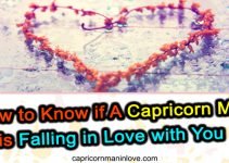 How To Know If A Capricorn Man Is Falling In Love With You